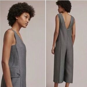 Anthropologie x Cartonnier Wide Leg Cropped Jumpsuit Size Small*